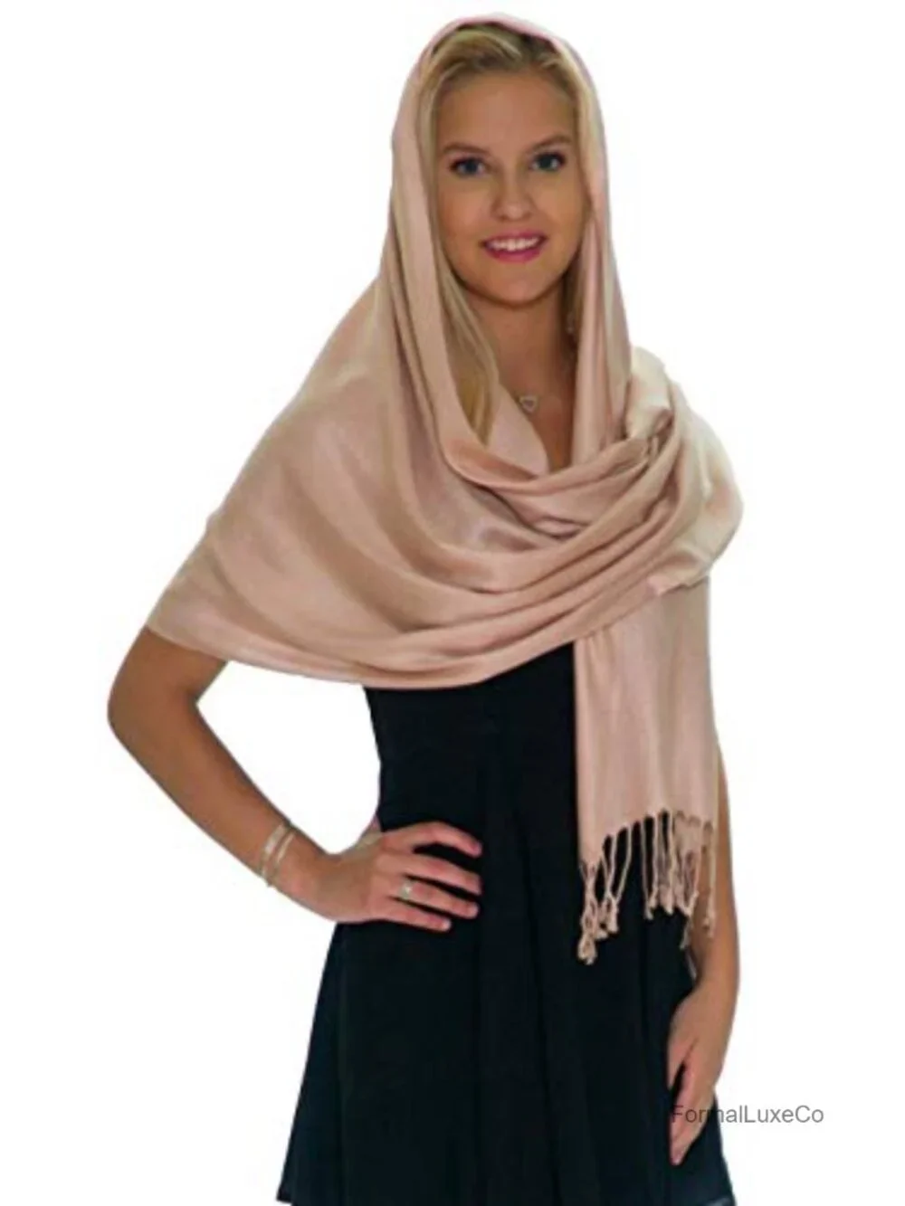 Large Soft Pashmina Shawl and Wrap for Evening Dresses Wedding
